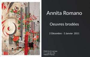 2011_01- Annita Romano. Oeuvres brodées