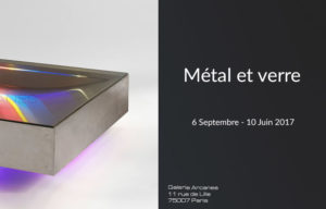 2016-09- Carré Rive Gauche. Métal et Verre - Table lumineuse Guy Pro-Diaz_ Galerie Arcanes l Arts Décoratifs XXe - Art Contemporain Paris