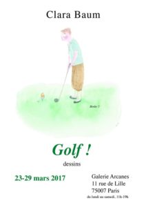 Baum Clara - 2017- Baum Clara - Golf_Affiche _ Galerie Arcanes l Arts Décoratifs XXe - Art Contemporain Paris
