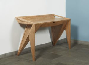 Desk “Trigône”, Oak, Ash, 2017 | Pierre-Rémi Chauveau