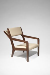 “Crocking Chair”, Oak, Leather, 2017 | Pierre-Rémi Chauveau