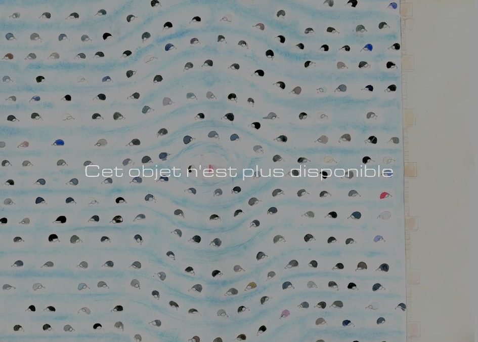 Foule, aquarelle sur papier, 2014 | Clara Baum