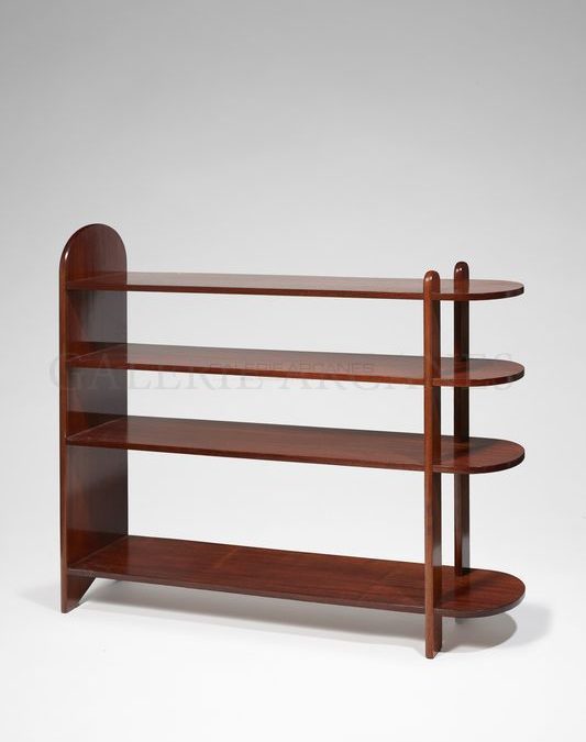Etagère bibliothèque acajou, circa 1932 | Eugène Printz