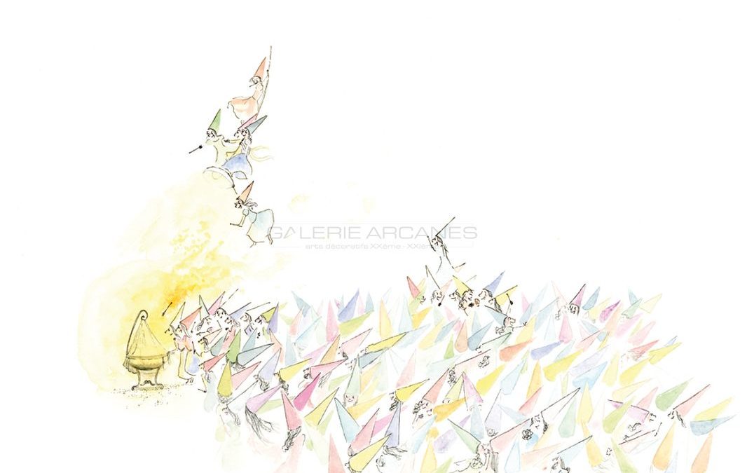 Le berceau des fées, aquarelle sur papier, 2014 | Clara Baum