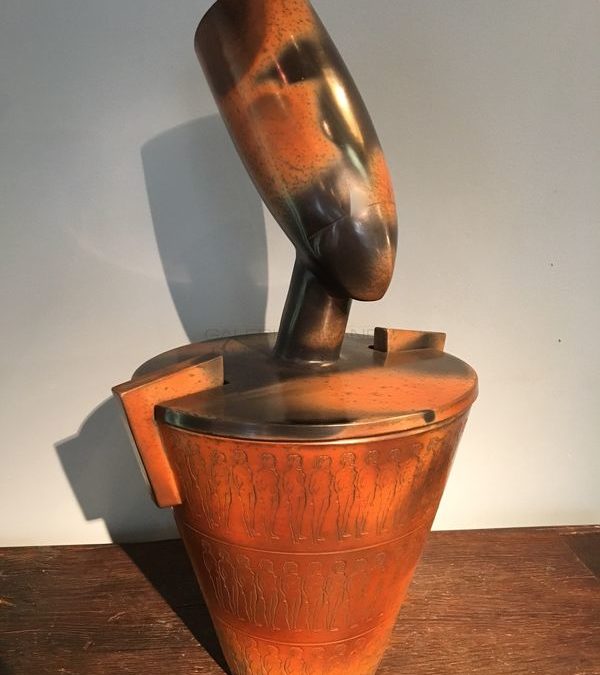 Canope Mana, terre sigillée, 1995 | Pierre Bayle