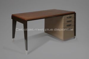 “Direction” Desk, Metal and Oak, Circa 1950 | Jean Prouvé