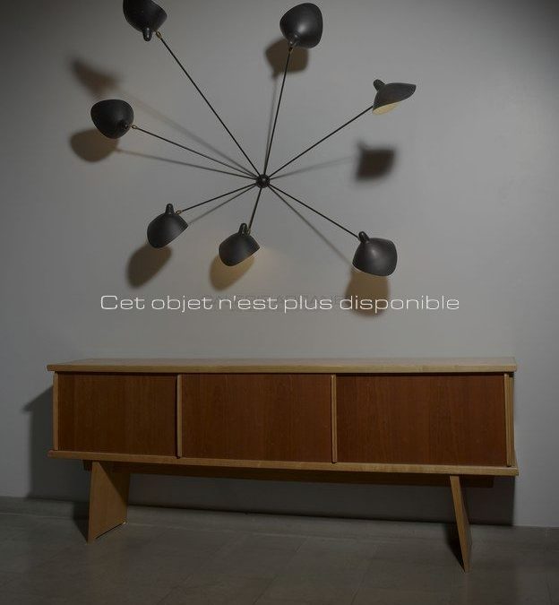 Enfilade, frêne et acajou, circa 1945 | Charlotte Perriand