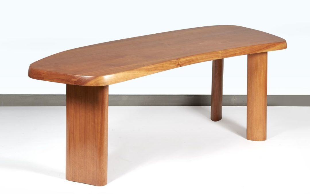 “Forme Libre” Desk, cherry wood, circa 1962 | Charlotte Perriand