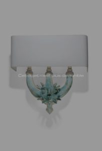 The Sun, Three-Arms Ceramic Wall Light, Circa 1950 | Jacques Innocenti