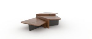 Coffee tables “Faille”, Oak, 2019 | Pierre-Rémi Chauveau