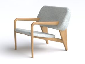 “Orion” Armchair, Oak, 2019 | Pierre-Rémi Chauveau