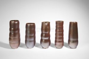 Set of moiré scroll vases | Valérie Hermans