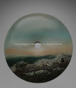 Disque Bi « Mer agitée », porcelaine, 2013 | Jean Girel