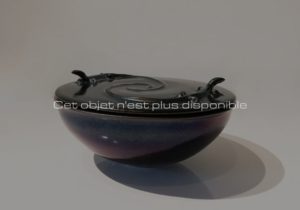 Boite « lézards », céramique irisée, 2019 | Jean Girel