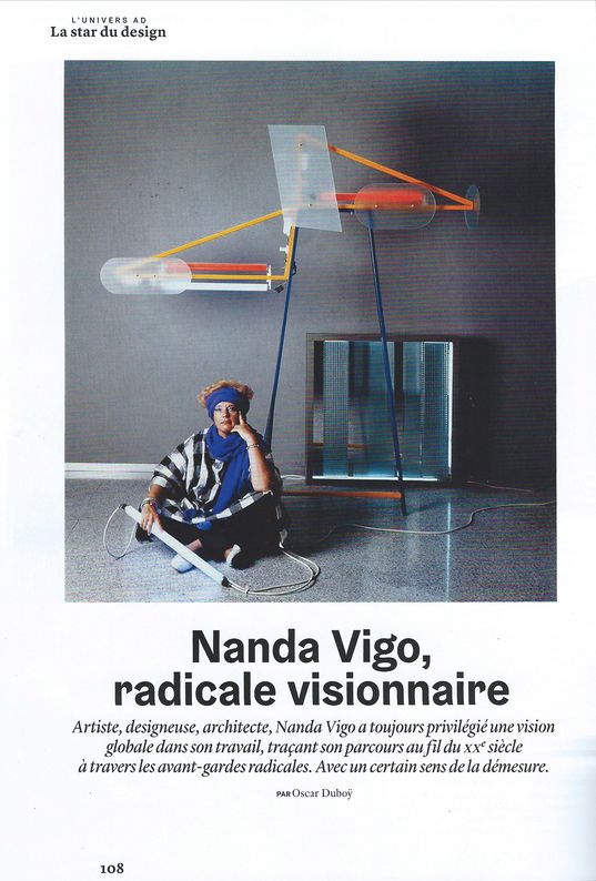 03-2020. AD - AD Nanda Vigo_ Galerie Arcanes l Arts Décoratifs XXe - Art Contemporain Paris