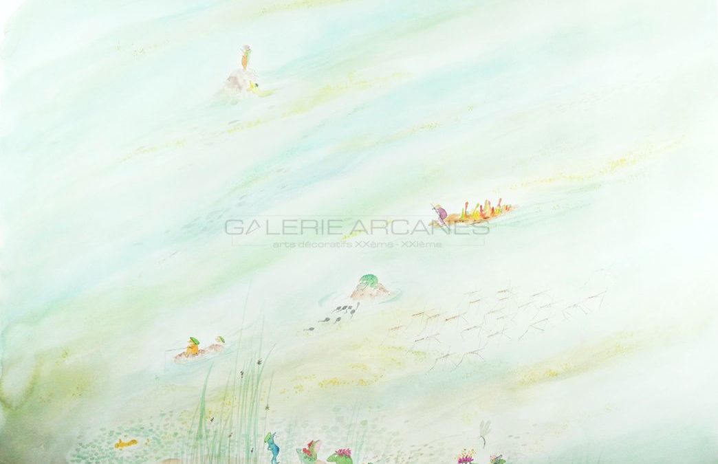 La rivière, aquarelle sur papier, 2020 | Clara Baum