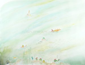 La rivière, aquarelle sur papier, 2020 | Clara Baum