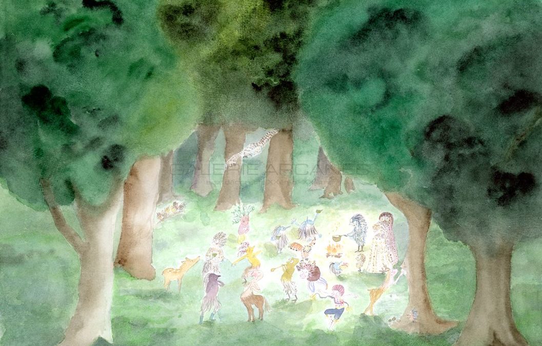 L’anniversaire de la petite chouette, aquarelle, 2020 | Clara Baum