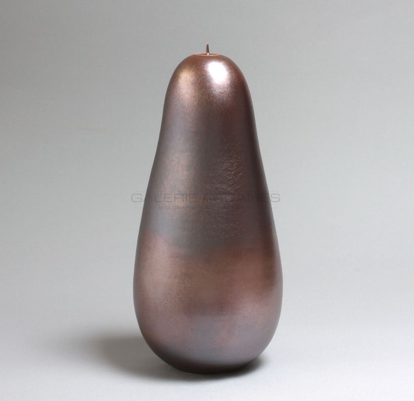 Hermans Valérie - Haute boîte piriforme moirée bis_ Galerie Arcanes l Arts Décoratifs XXe - Art Contemporain Paris
