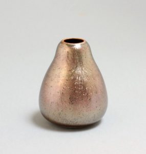 Petit vase piriforme métallescent étoilé | Valérie Hermans