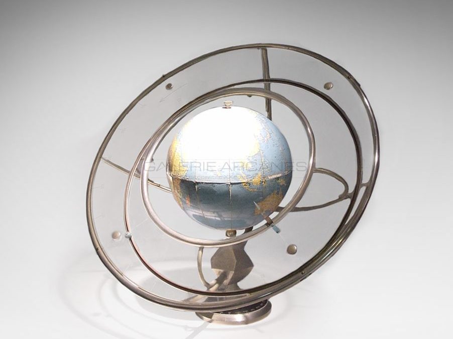 Modernistic globe, circa 1930 | Girard & Barrère