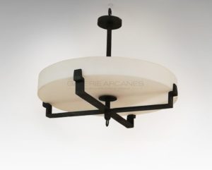 Elegant ceiling light | Jacques Quinet