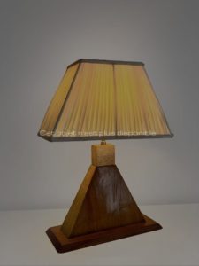Petite lampe de table galuchat | Dominique