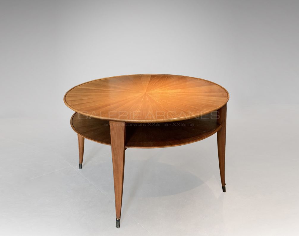 Pied de lampe en céramique décor d'algues. Ht.30 cm